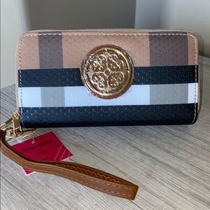 Brown and Black Fashion Wallet